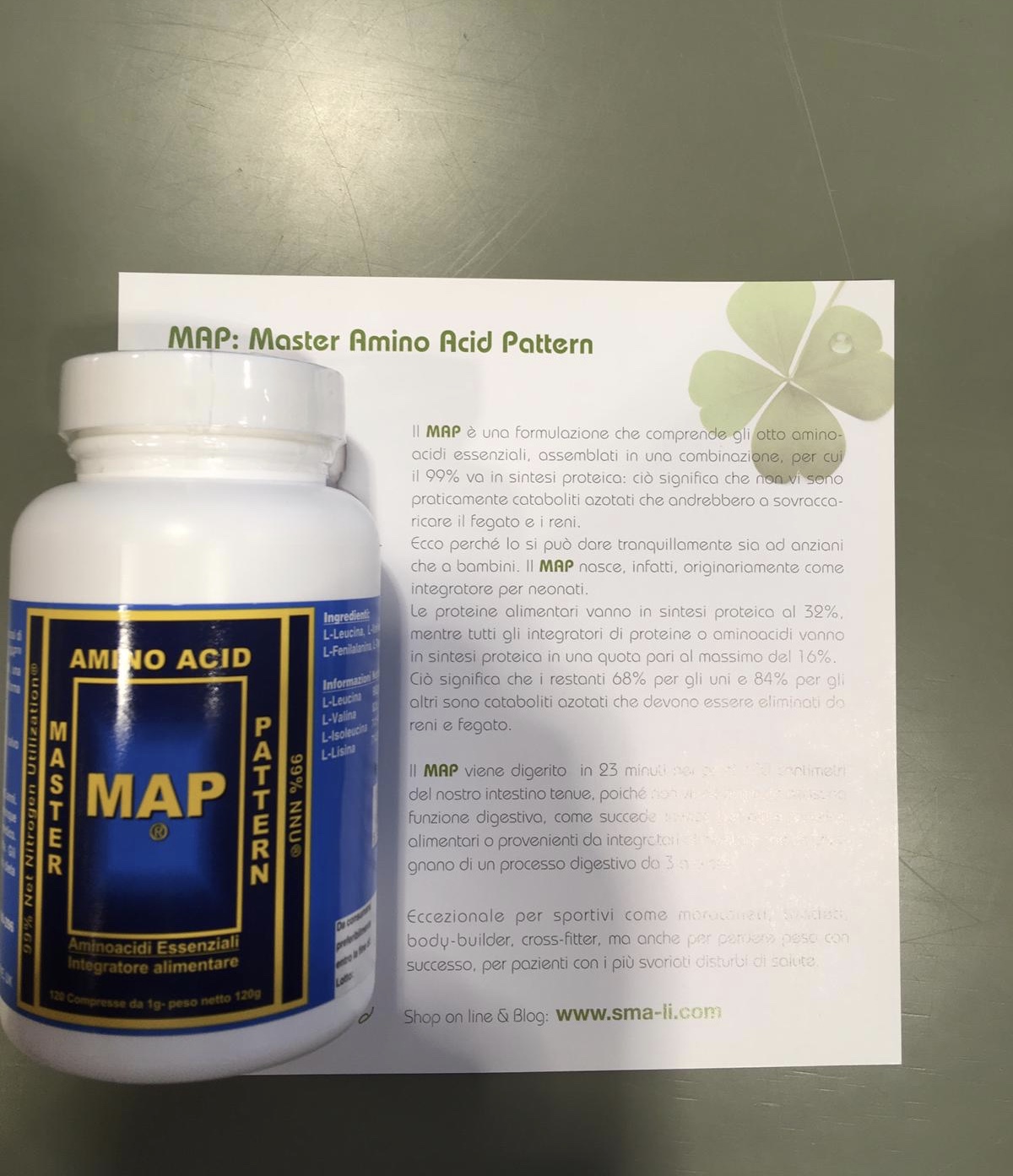 MAP – MASTER AMINO ACID PATTERN